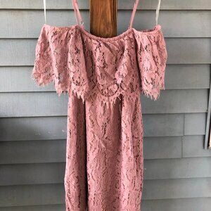 No Boundaries Purple Lace Dress - Size Medium